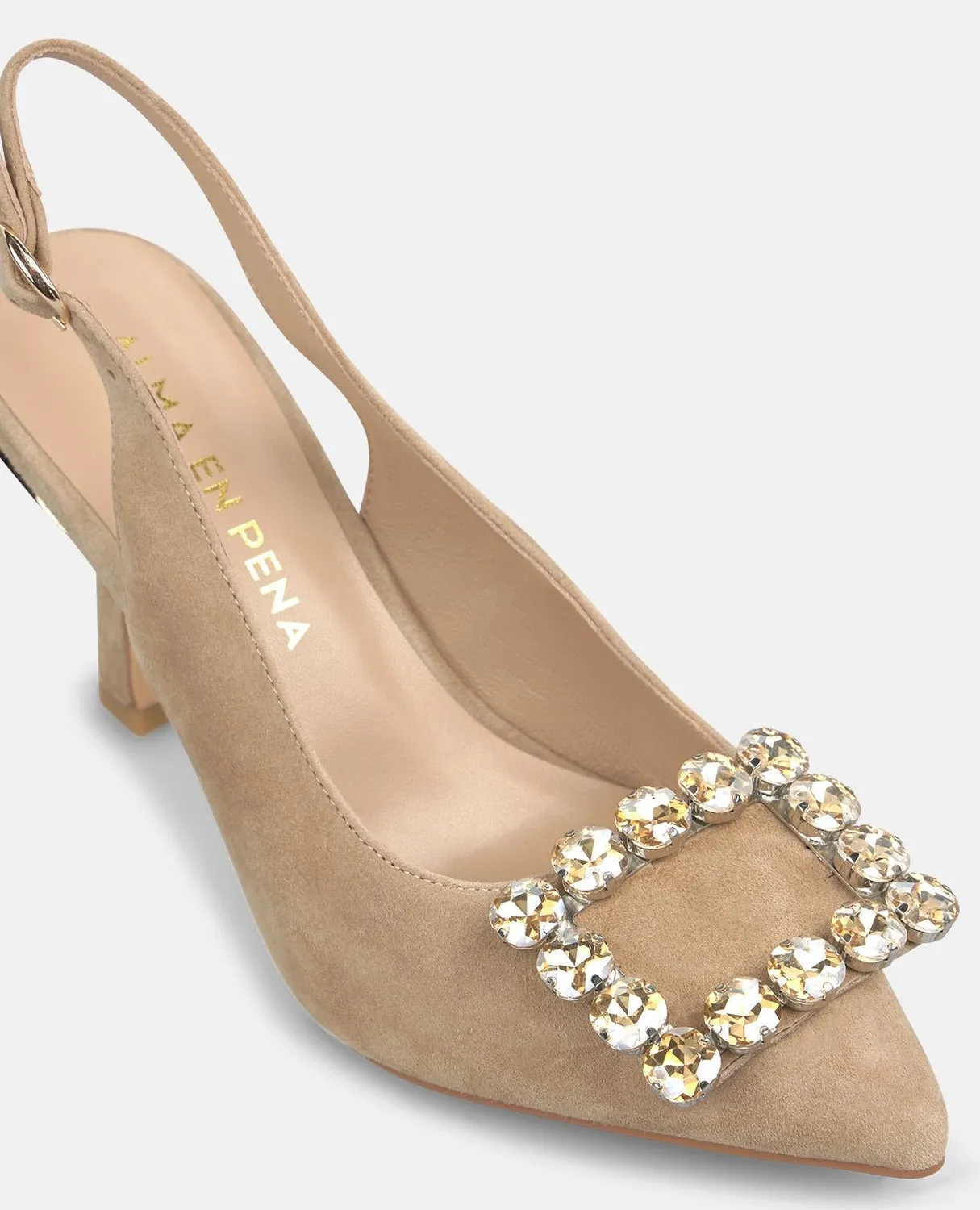 Alma en Pena V262004 slingback sable suède talon 9 cm
