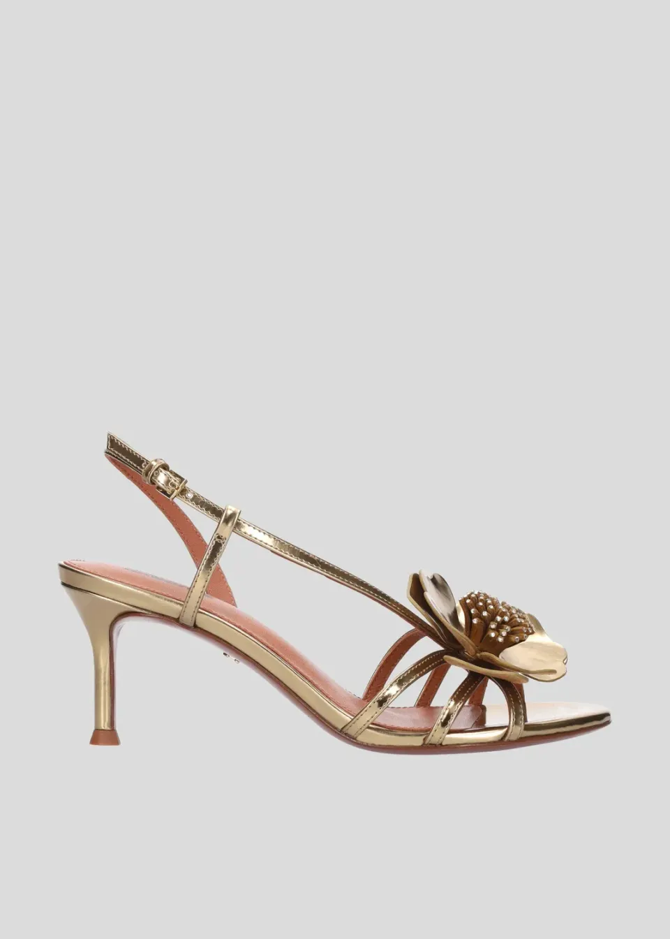 Lola Cruz Lilo 65 sandales à talons or 6,5 cm