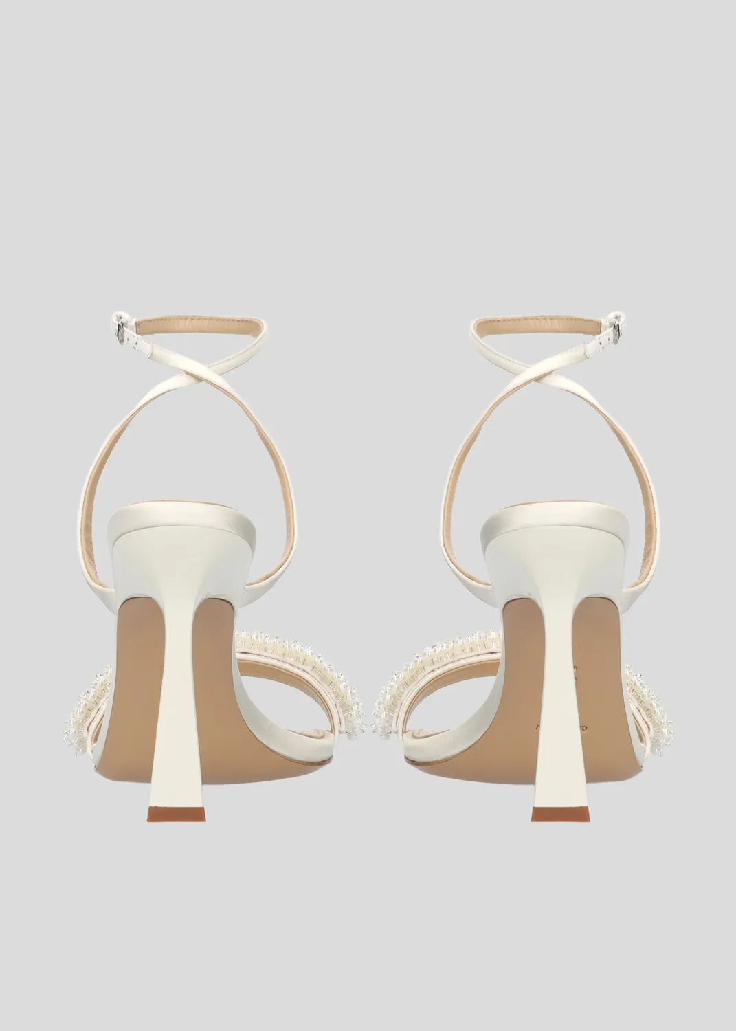 Lola Cruz Martina 95 sandales à talon blanc
