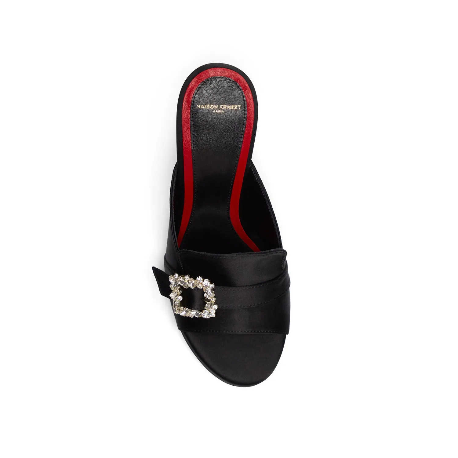 Maison Ernest Capucine 90 mule noir satin