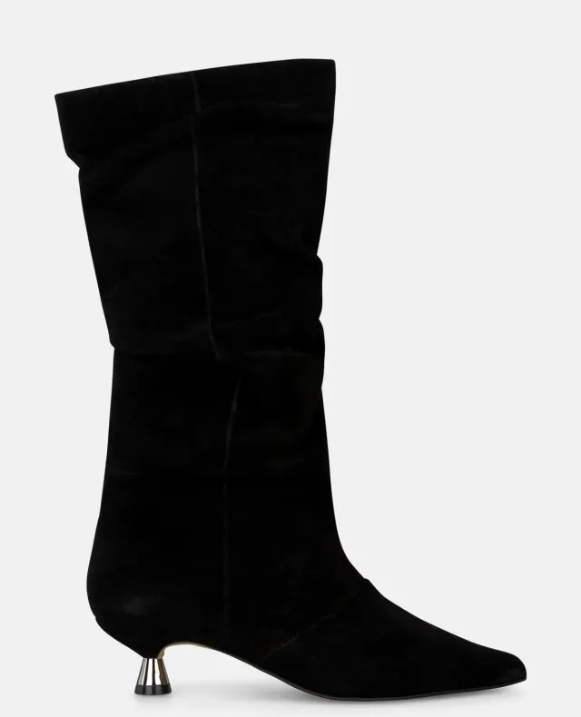 Alma en Pena I260372 Bottes Suède Noir Talon 4 cm