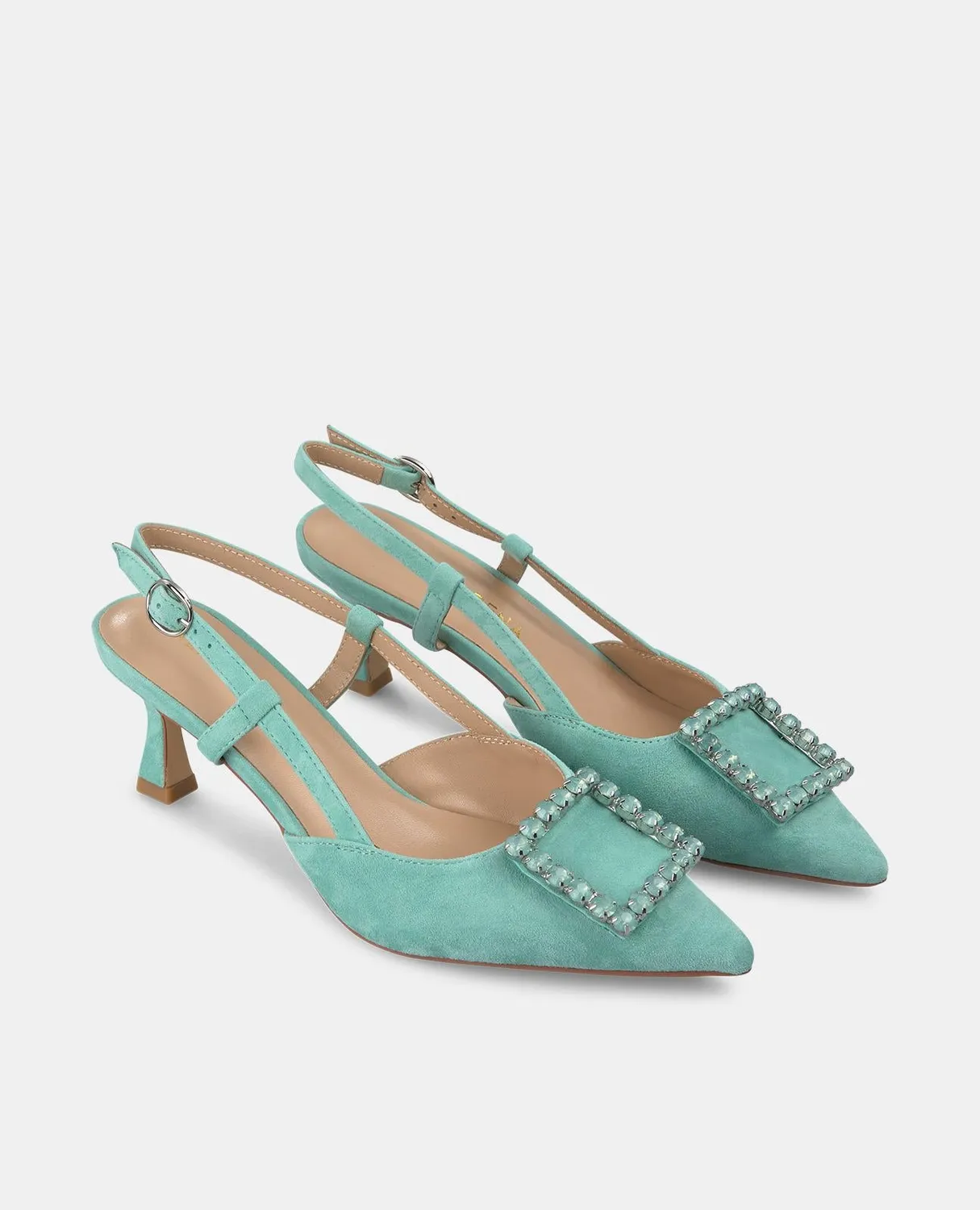 Alma en Pena V250658 escarpins vert menthe talon 6 cm