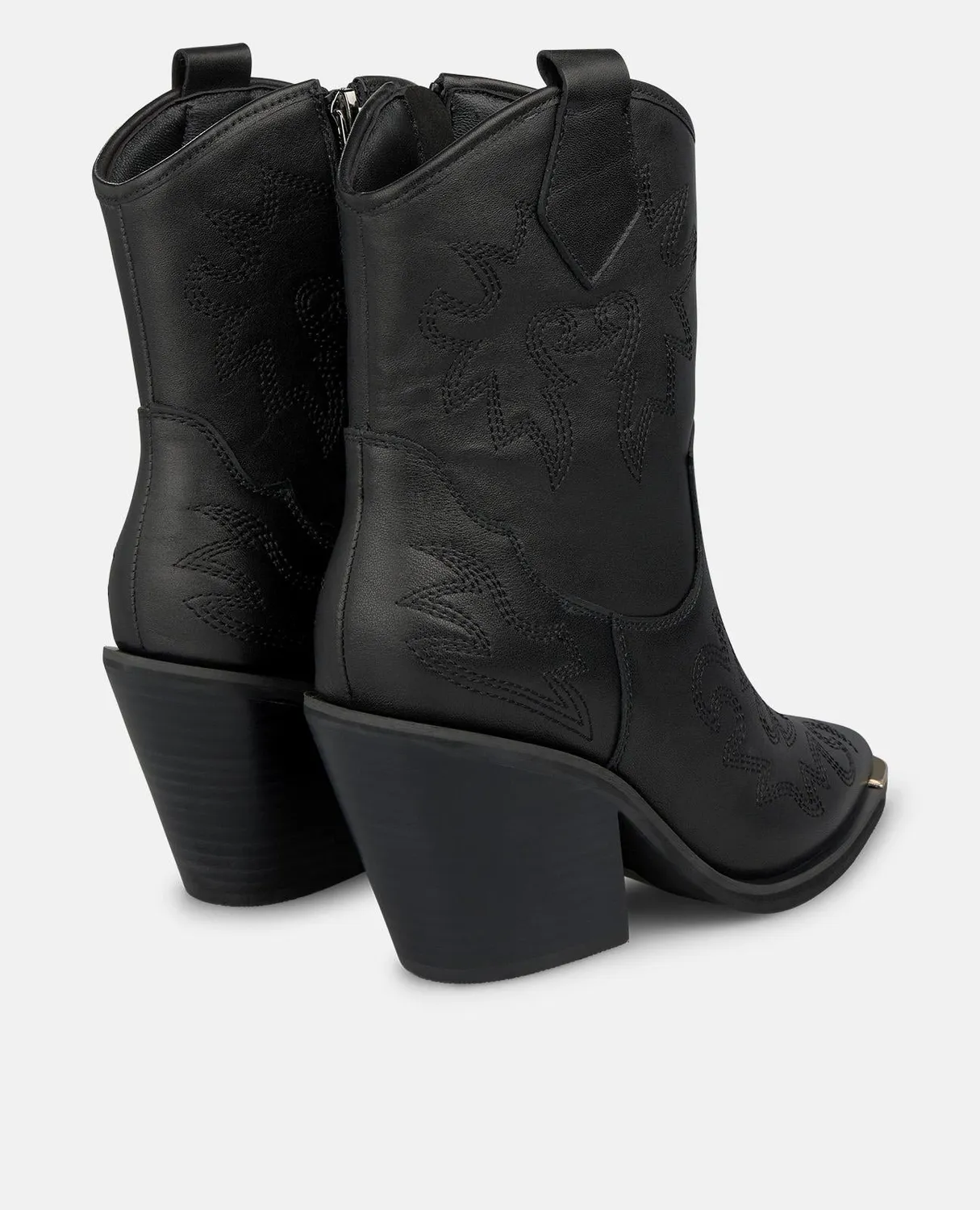 Alma en Pena I260710 bottines cowboy noires cuir