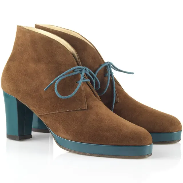 Bégum Paris Diane bottines cacao colvert talon 7 cm
