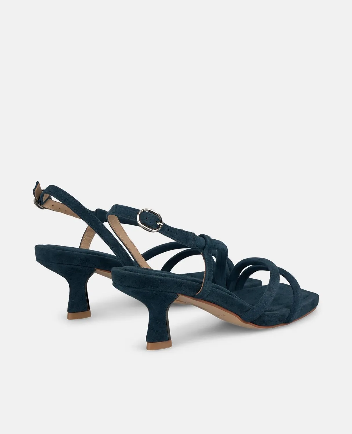 Alma en Pena I250091 sandales cuir bleu marine 5,5 cm
