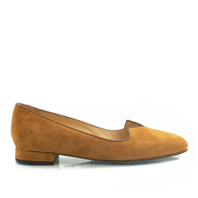 Bégum Paris Olympe ballerines havane velours 1,5 cm