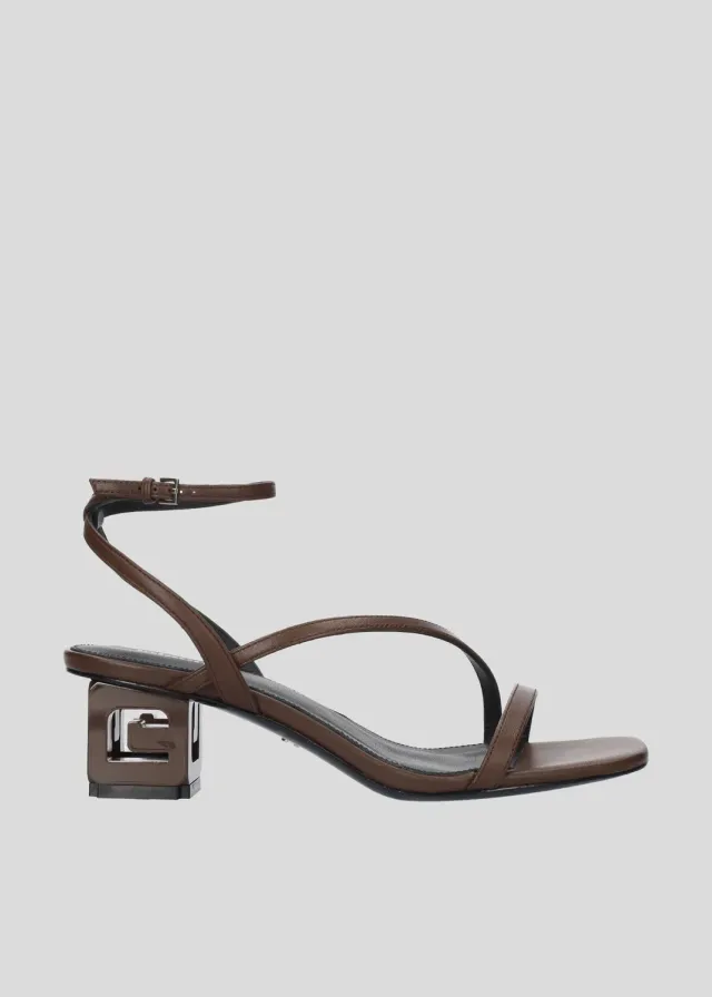 Lola Cruz Charlotte 50 sandales à talon marron 5 cm