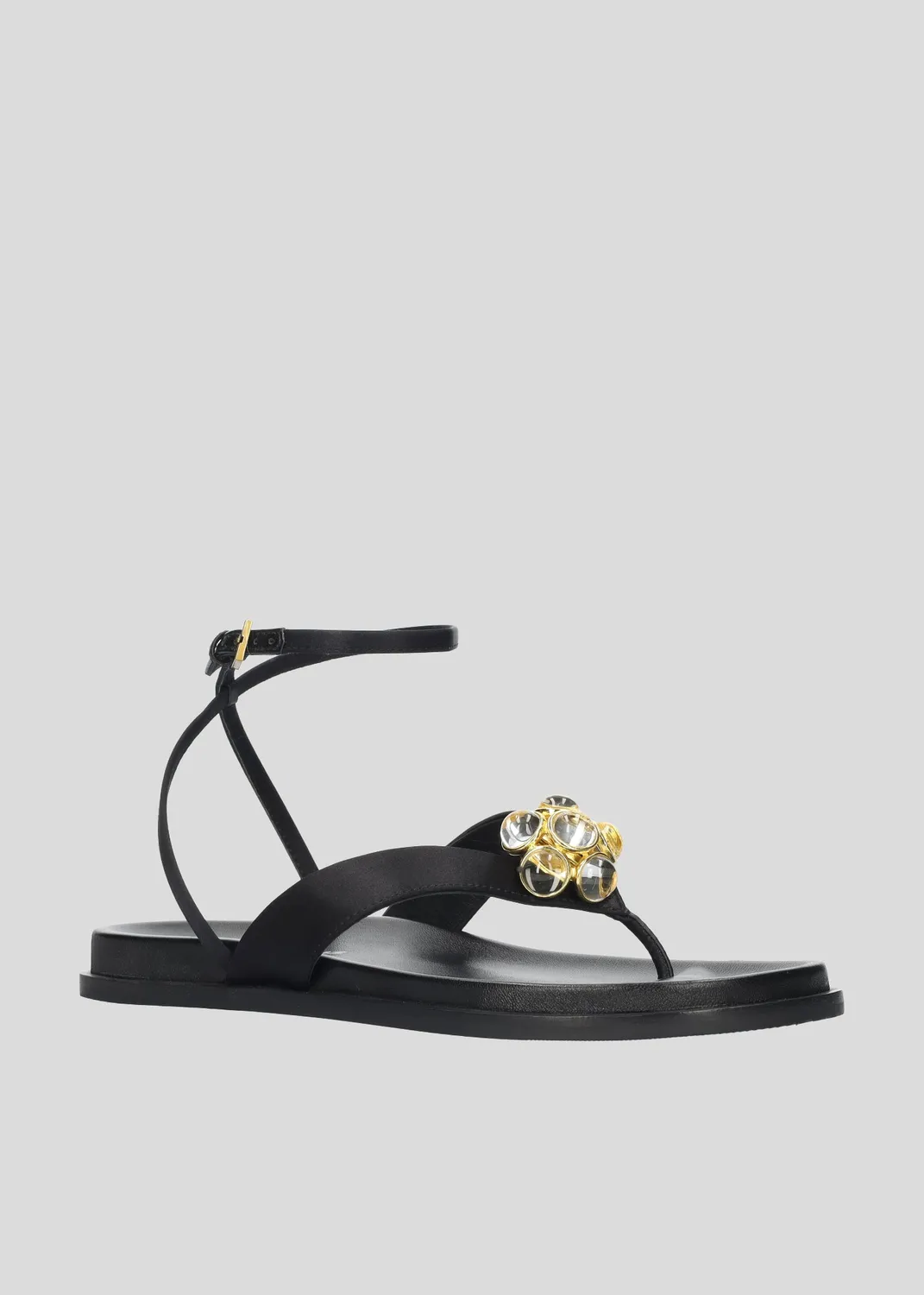 Lola Cruz Gloria Flat sandales plates noires