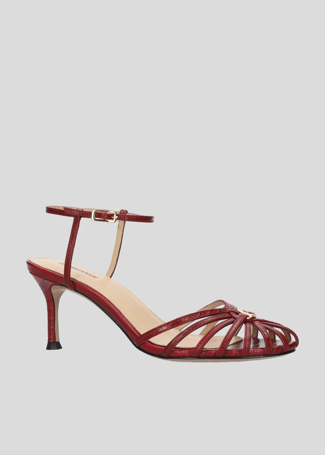 Lola Cruz Tango 65 sandales talons bordeaux