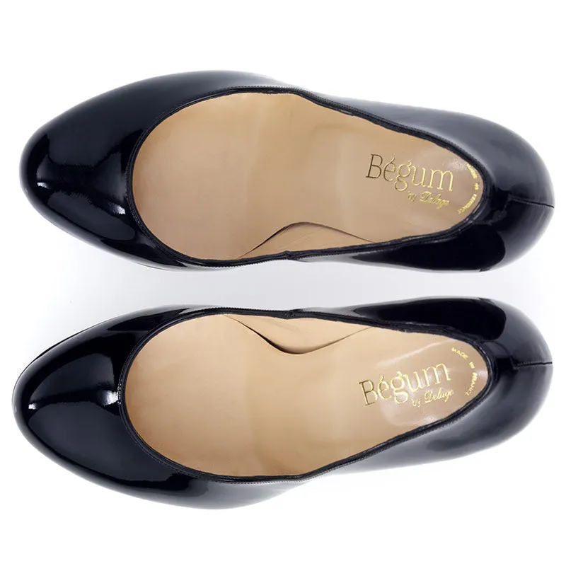 Bégum Paris Vertige escarpin vernis noir talon 11 cm