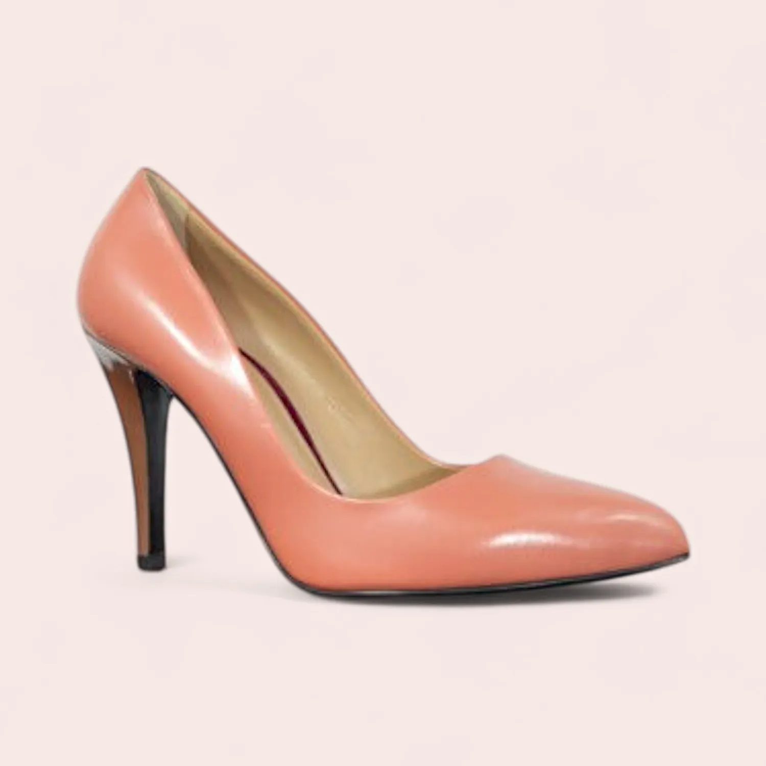 Karine Arabian PUMP escarpins pêche 37.5 cuir