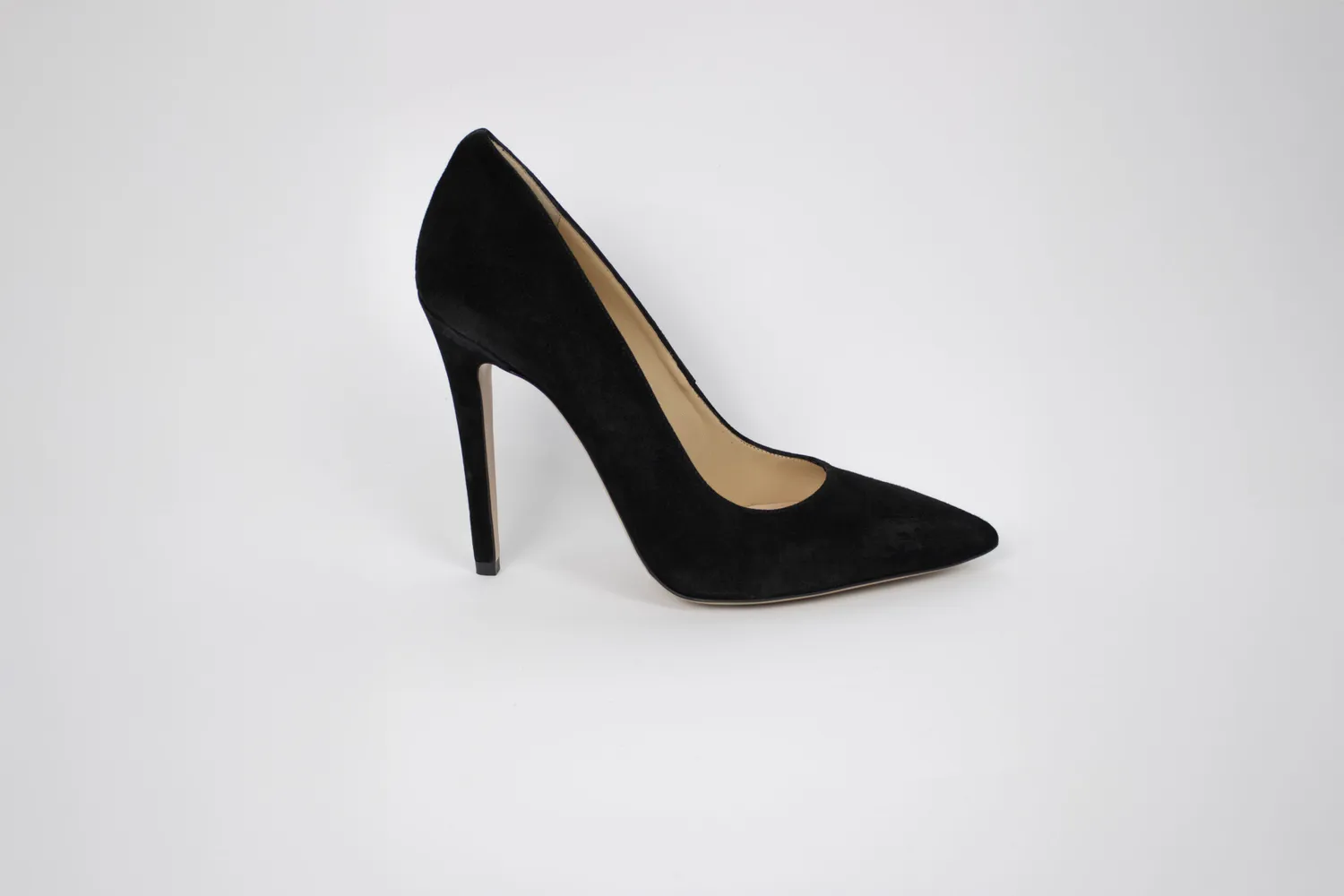 Matteo Pitti Lisa escarpins suède noir talon fin