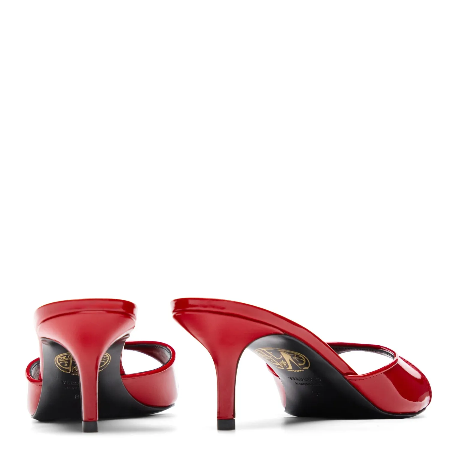 Maison Ernest Lidylle 55 mules rouge cuir vernis