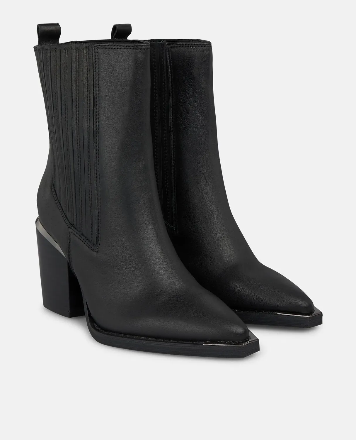 Alma en Pena I250835 bottines cuir noir talon 7 cm