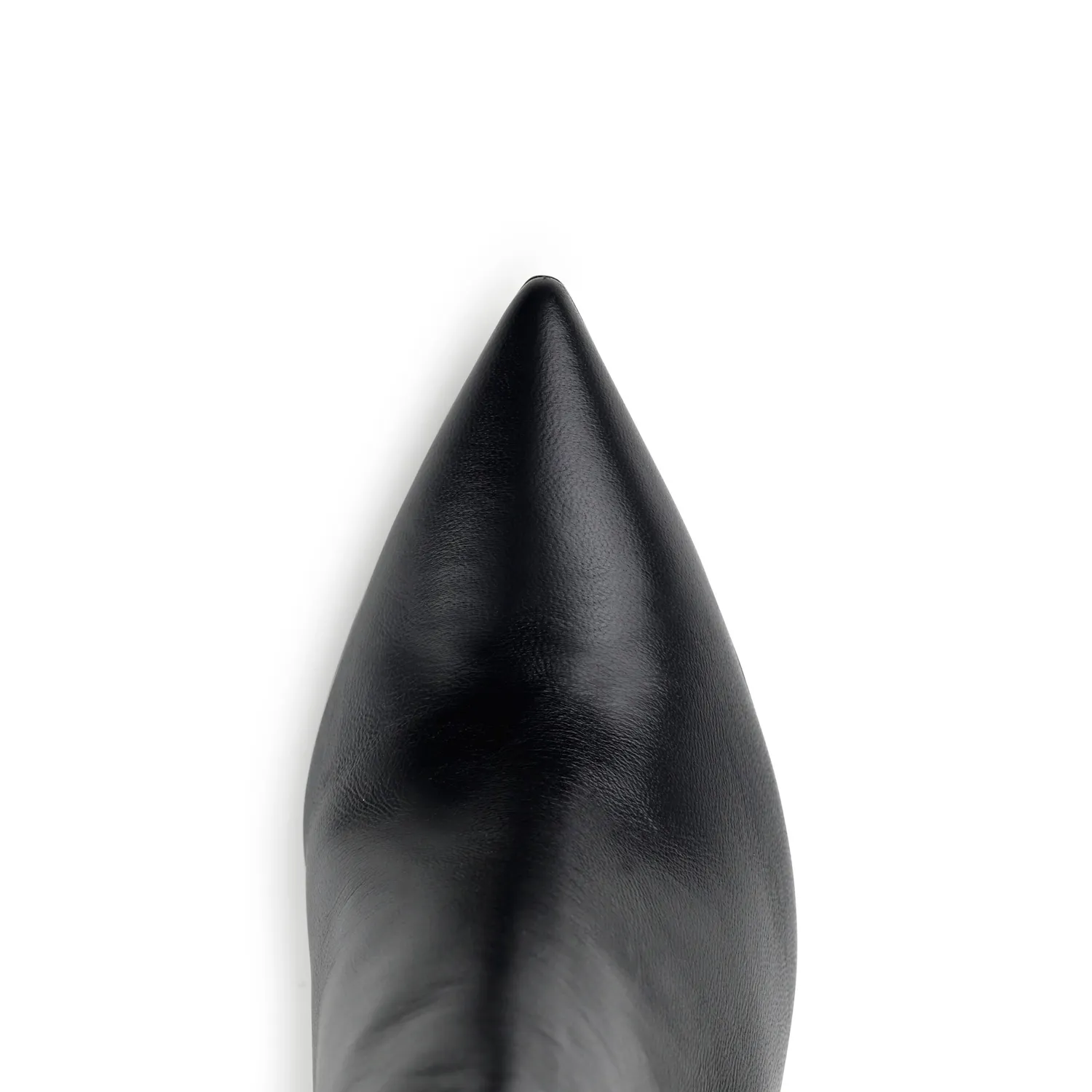 Maison Ernest Lutine Botte 100 bottes noires cuir mat talon 10 cm