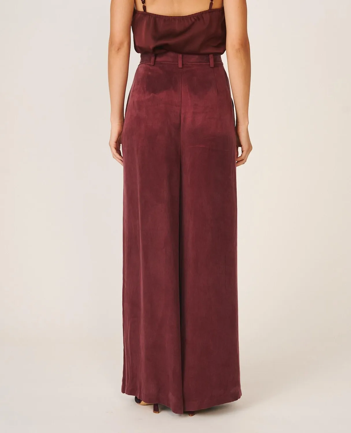 Alma en Pena I26CL1600 pantalon bordeaux large