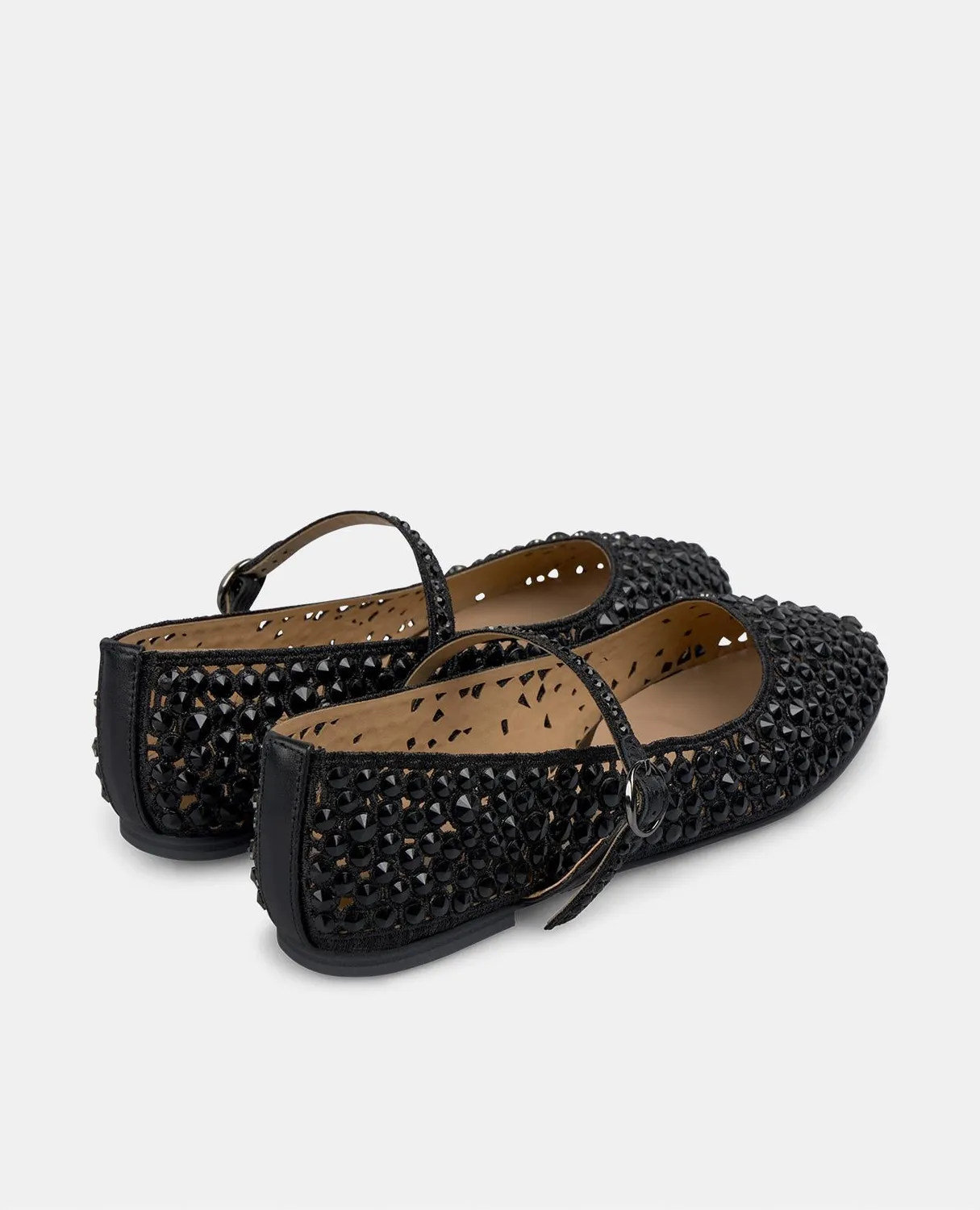 Alma en Pena V250544 ballerines noir cuir strass