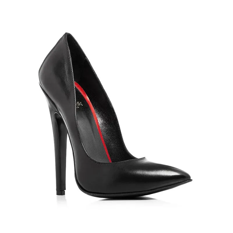Maison Ernest Élysée 140 escarpins cuir noir mat