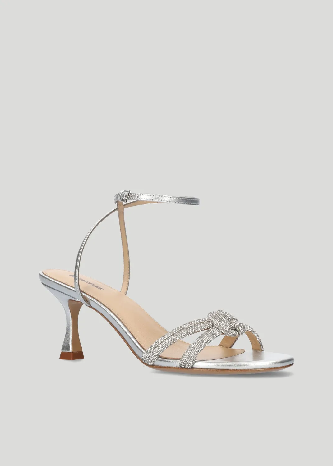Lola Cruz Alice 65 sandales argenté talon 6,5 cm
