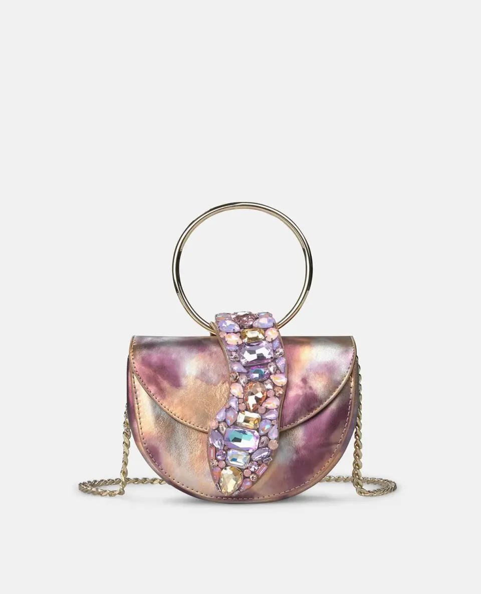 Alma en Pena Asuncion BG101 sac violet cuir serpent