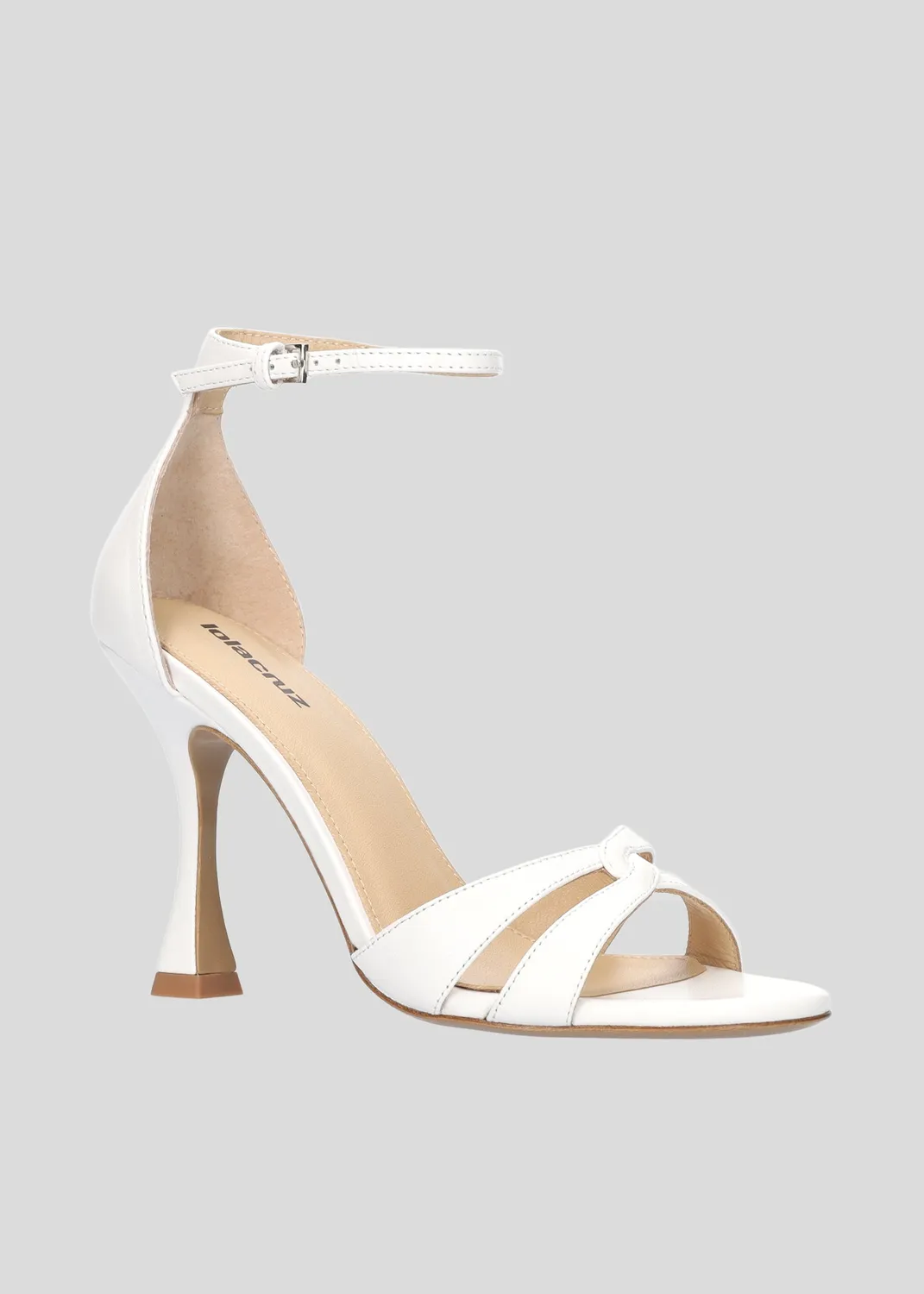 Lola Cruz Eleanor 95 sandales à talons blanc