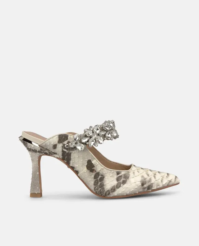 Alma en Pena I260252 escarpins vernis blanc talon 8 cm
