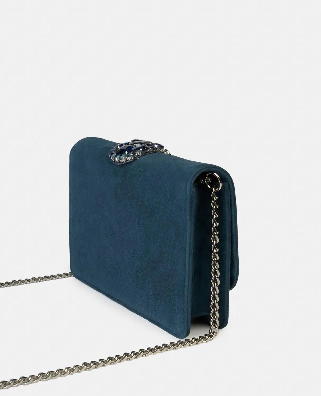 Alma en Pena BG104 sac bandoulière cuir bleu chaîne
