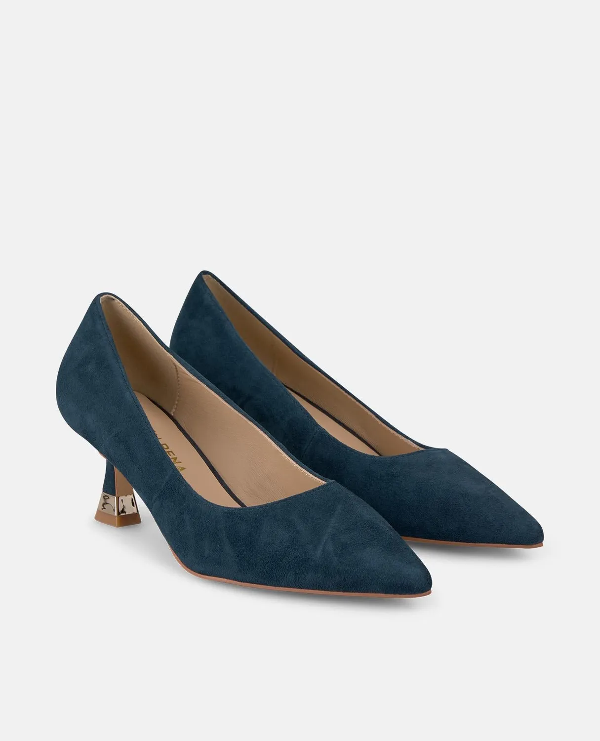 Alma en Pena I250516 escarpins daim bleu marine