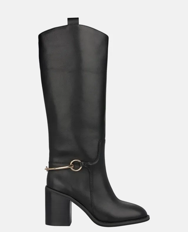 Alma en Pena I260510 bottes hautes noires talon 8,5 cm