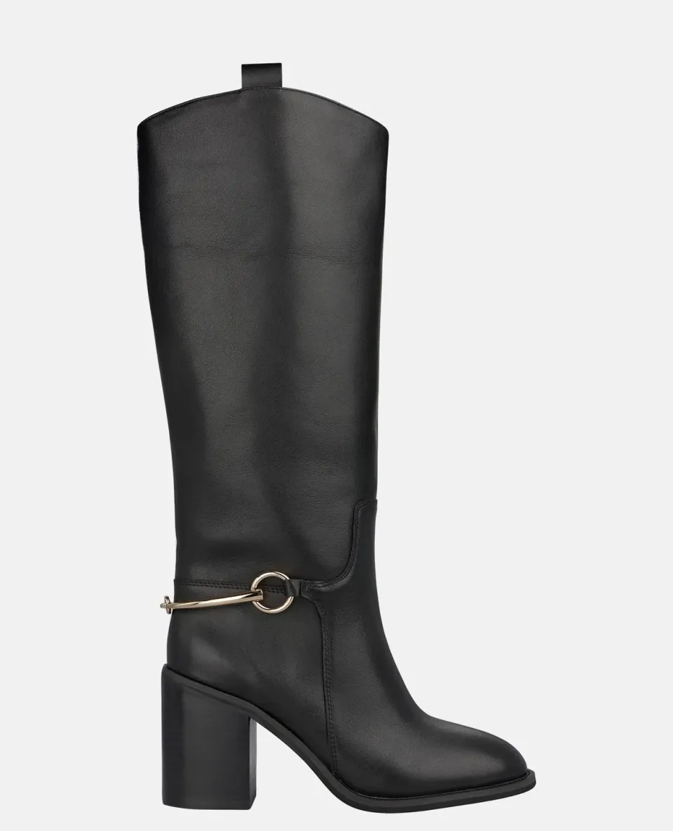 Alma en Pena I260510 bottes hautes noires talon 8,5 cm