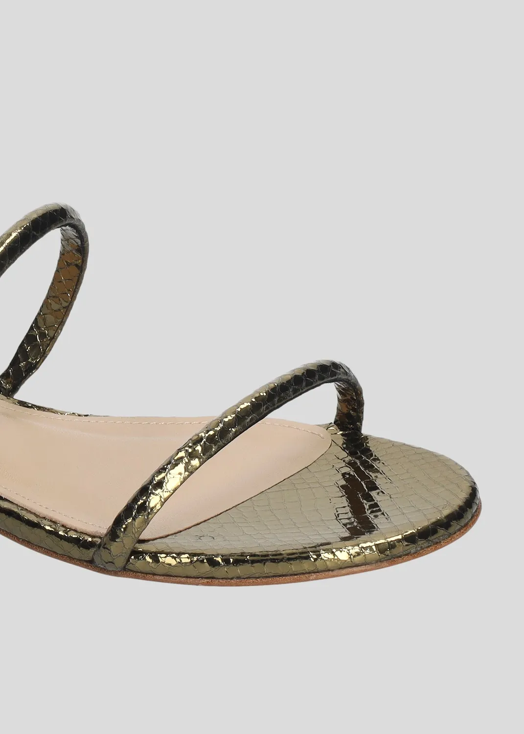 Lola Cruz Greta Flat sandales plates kaki