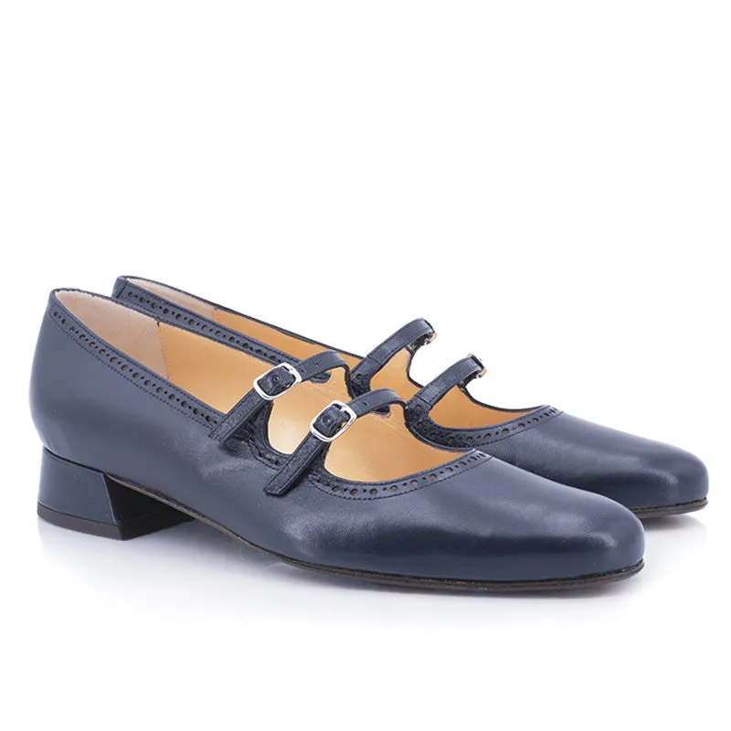 Bégum Paris Servane babies tweed cuir verni 2 cm