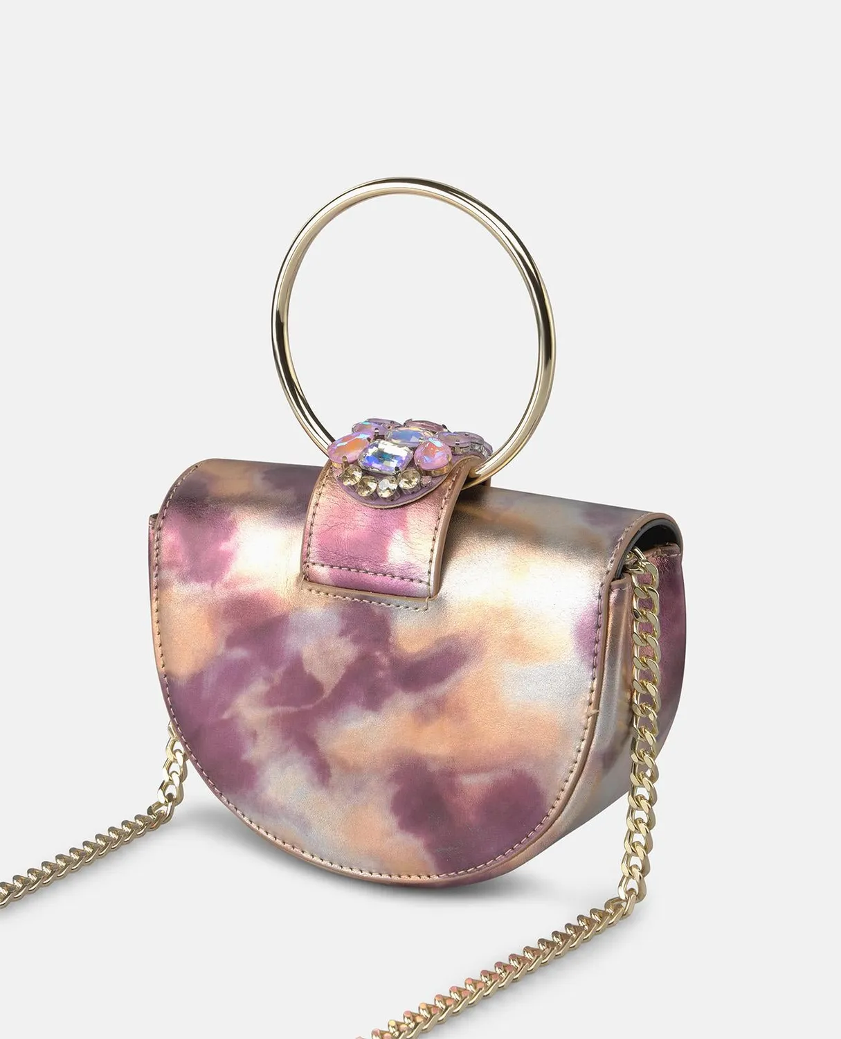 Alma en Pena Asuncion BG101 sac violet cuir serpent