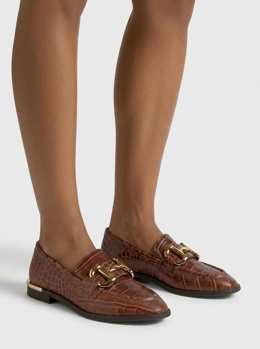 Alma en Pena I260122C mocassins camel cuir véritable