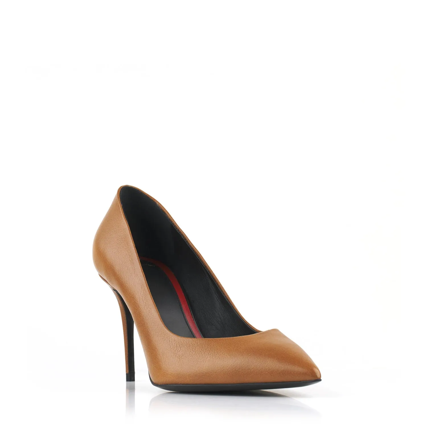 Maison Ernest Voltige 85 escarpins cuir cognac