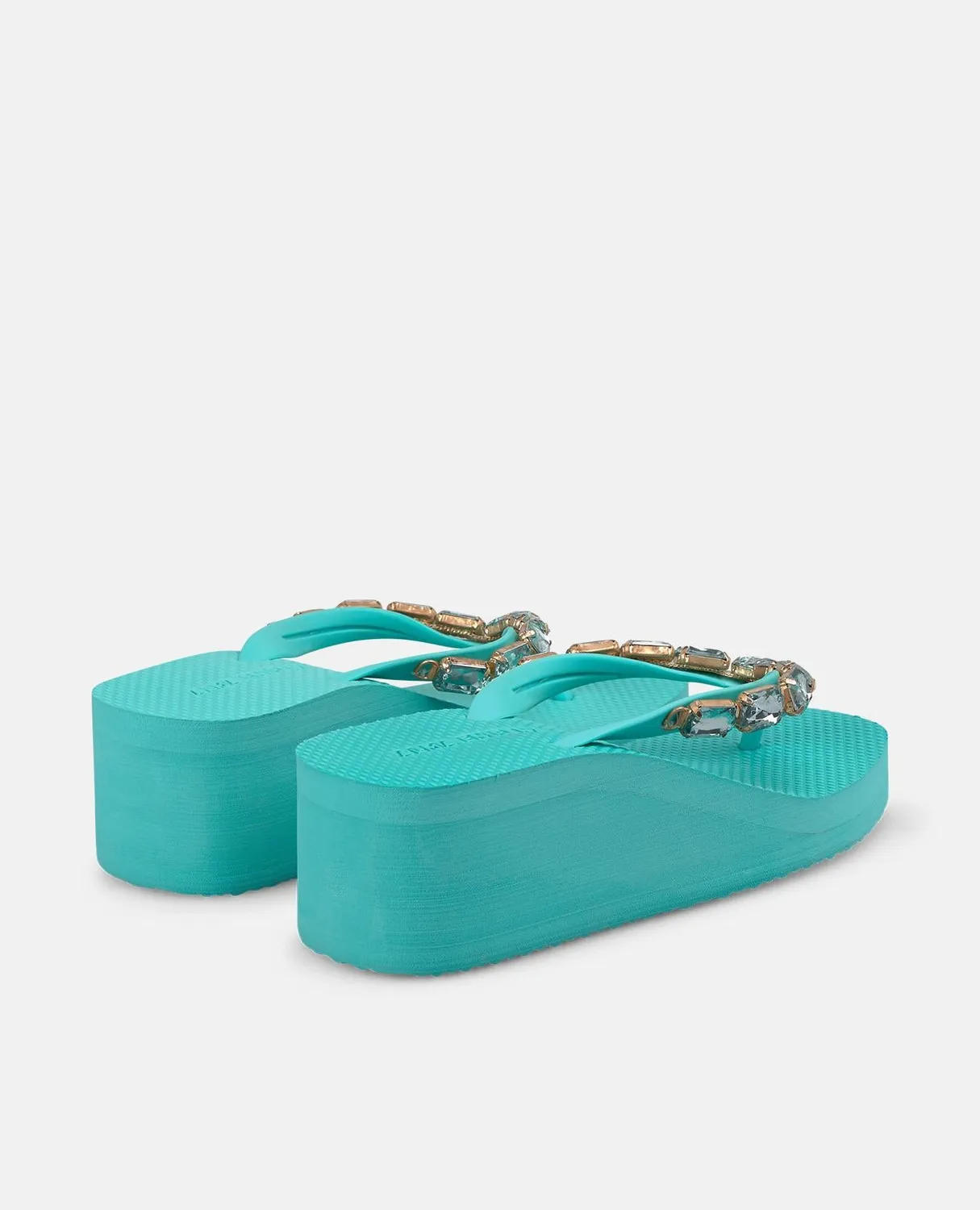 Alma en Pena V269013 tongs plateforme turquoise