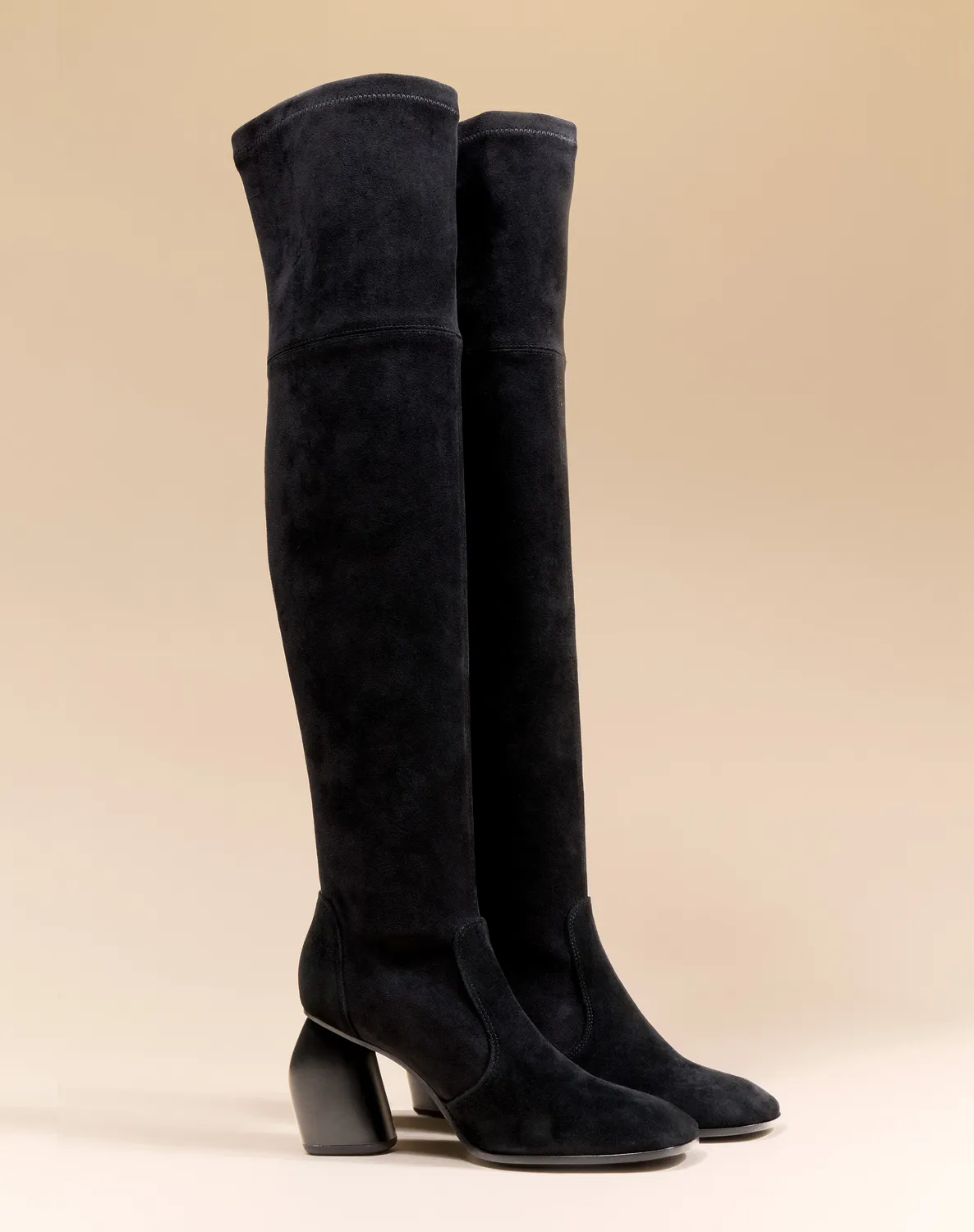 Mi/Mai Gae High Black cuissardes talon 8 cm