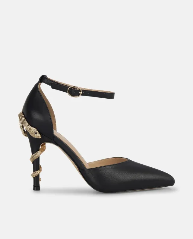 Alma en Pena I250440 escarpins noir talon 9 cm serpent