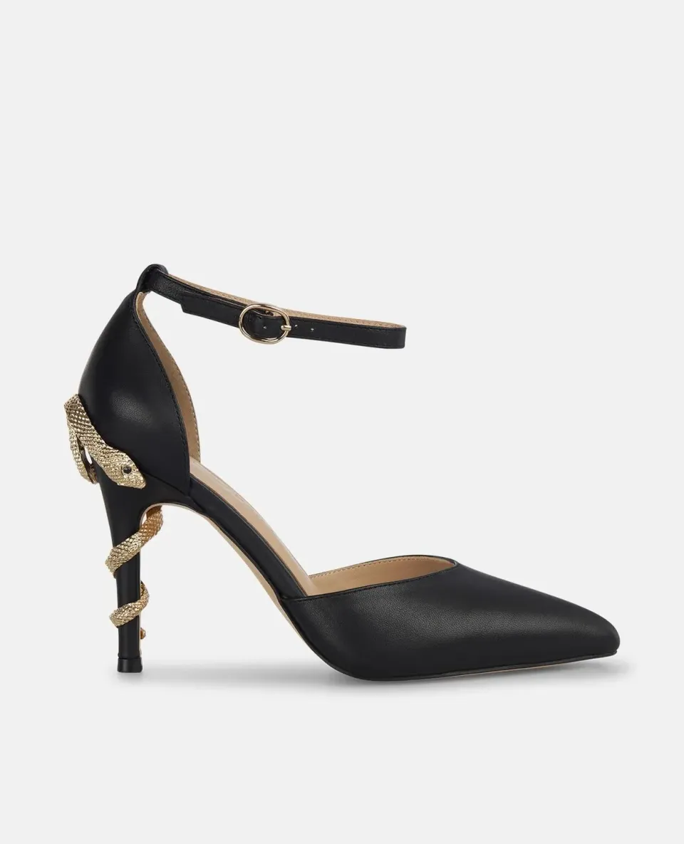 Alma en Pena I250440 escarpins noir talon 9 cm serpent