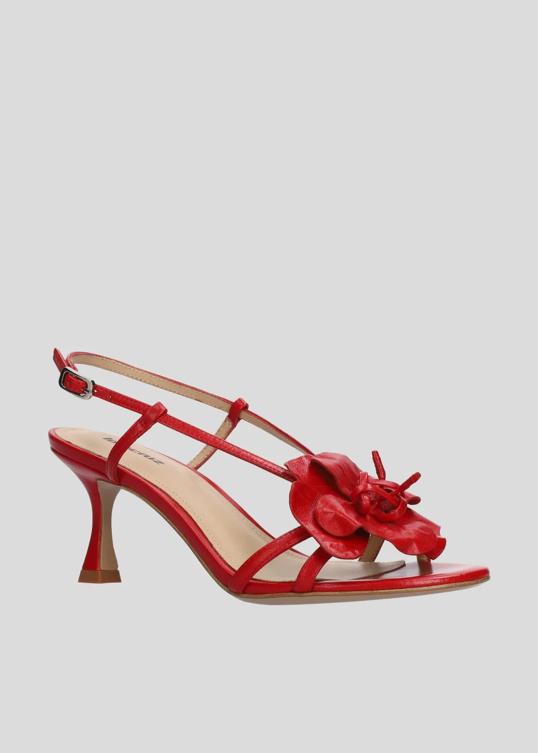 Lola Cruz Tulipa 65 sandales à talons rouge