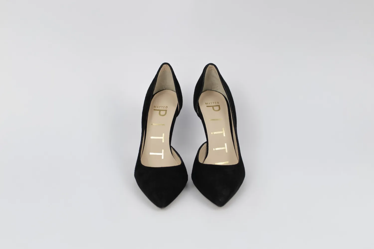 Matteo Pitti Alina escarpin daim noir talon fin
