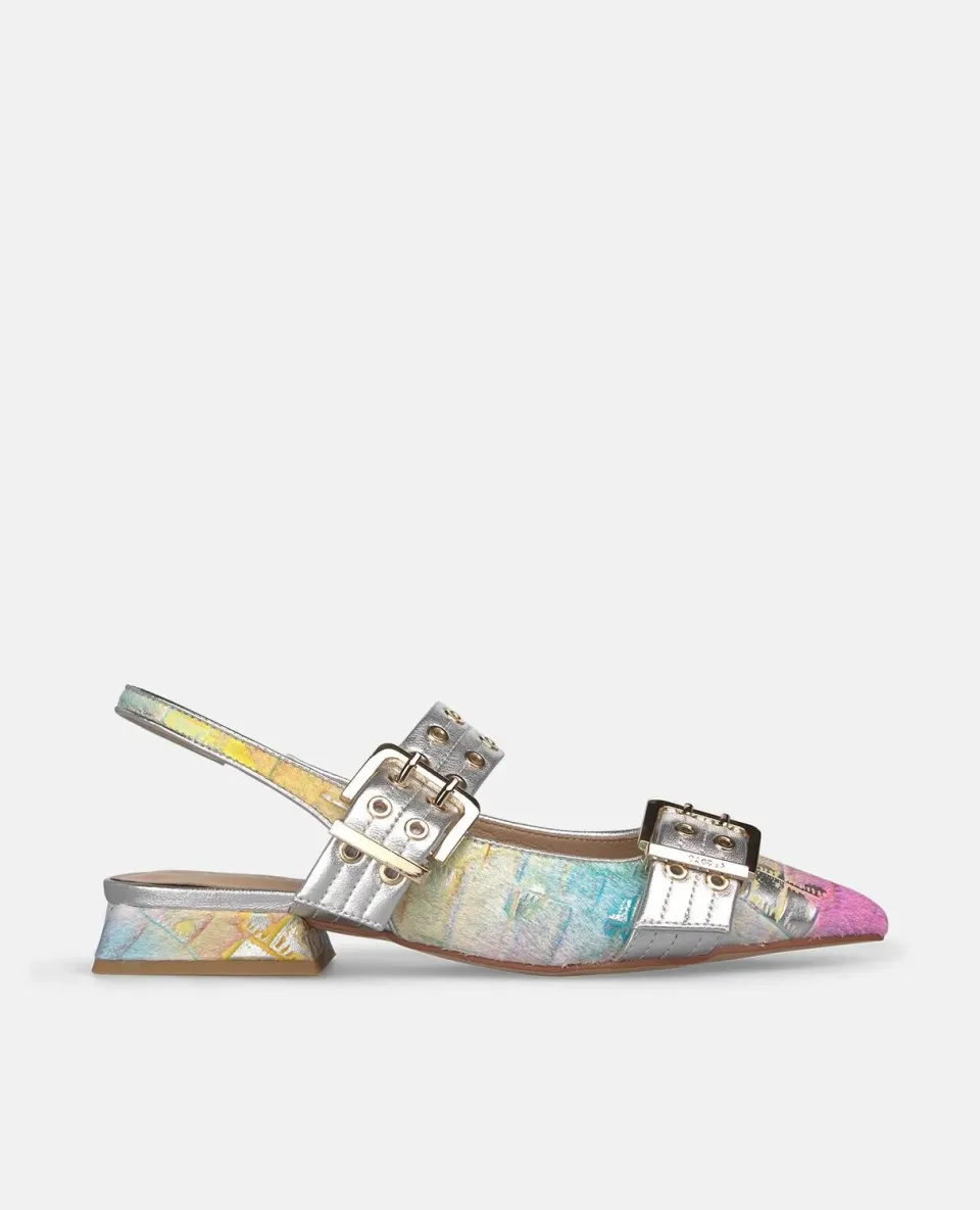 Alma en Pena V261005 slingback plat multicolore