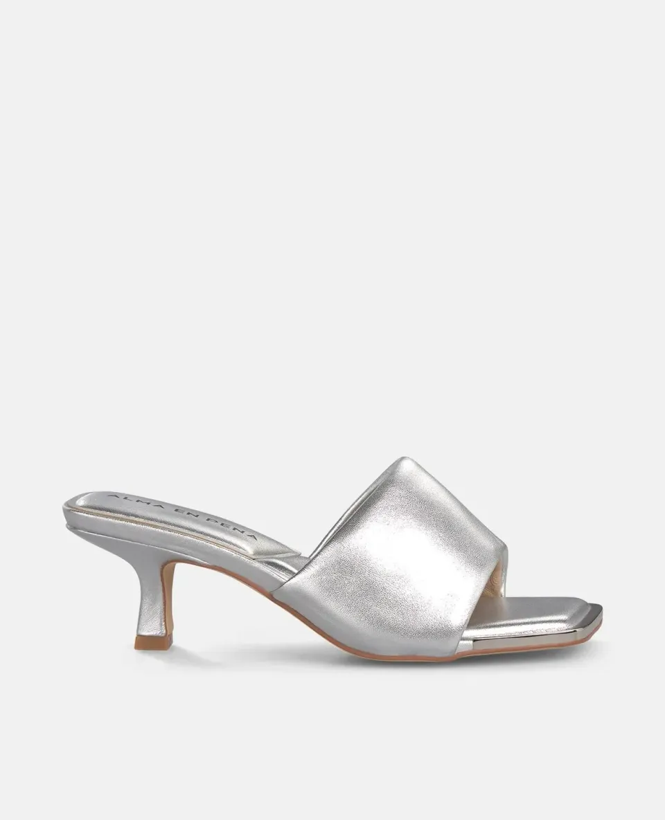 Alma en Pena V263286 sandales argenté 5 cm cuir