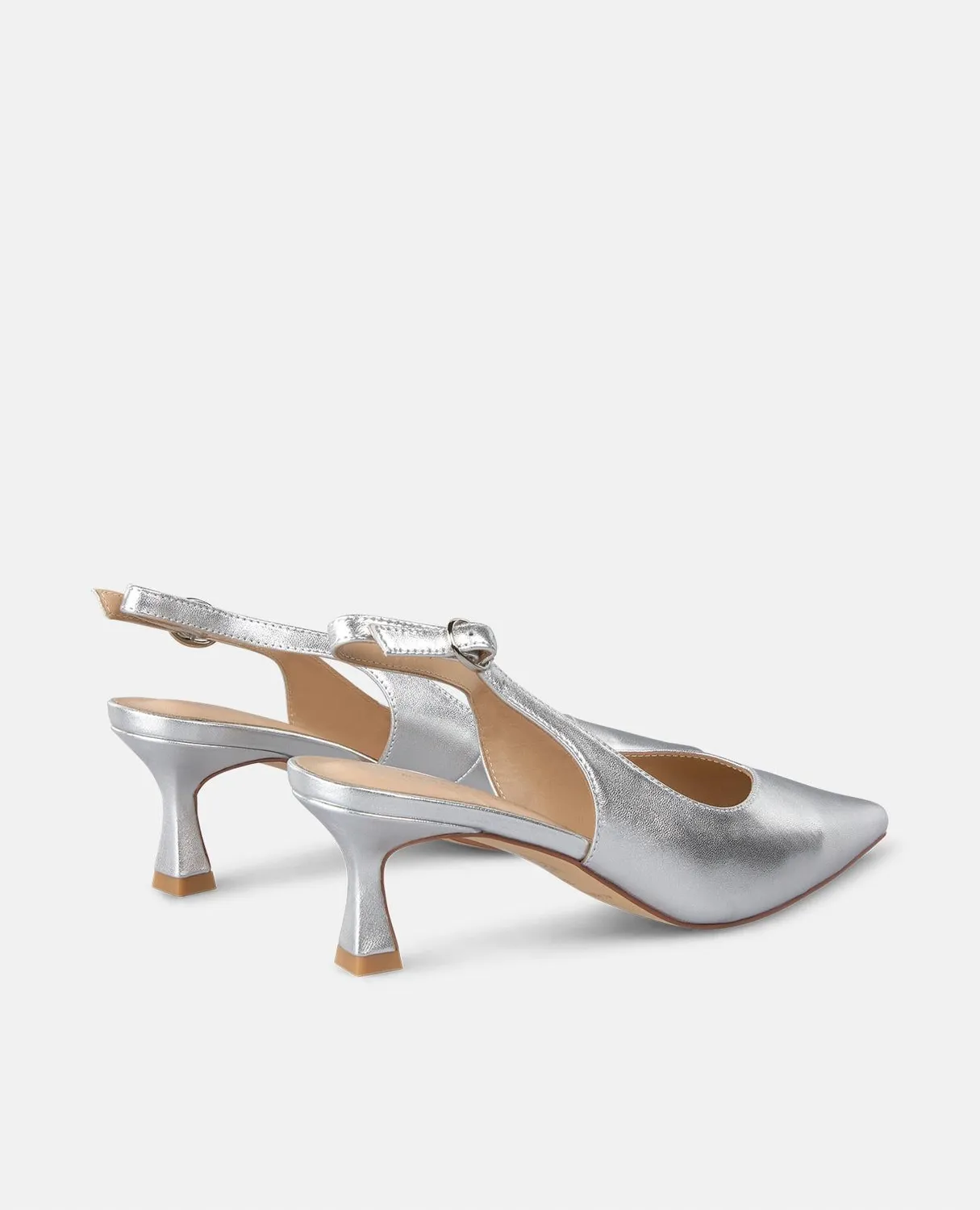 Alma en Pena V250650 escarpins argent cuir 6 cm