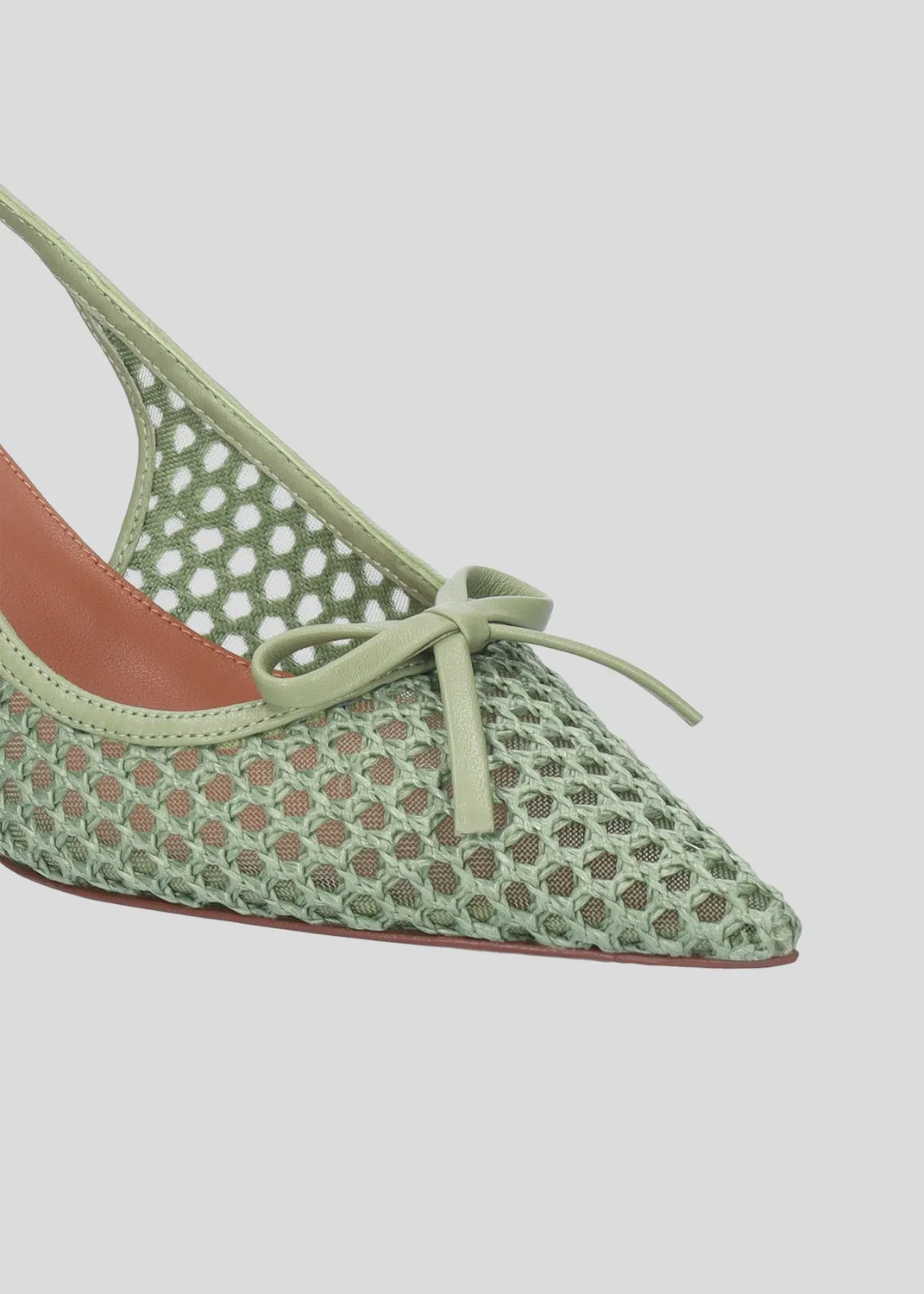 Lola Cruz Liana 55 escarpins vert aloe talon 5,5 cm