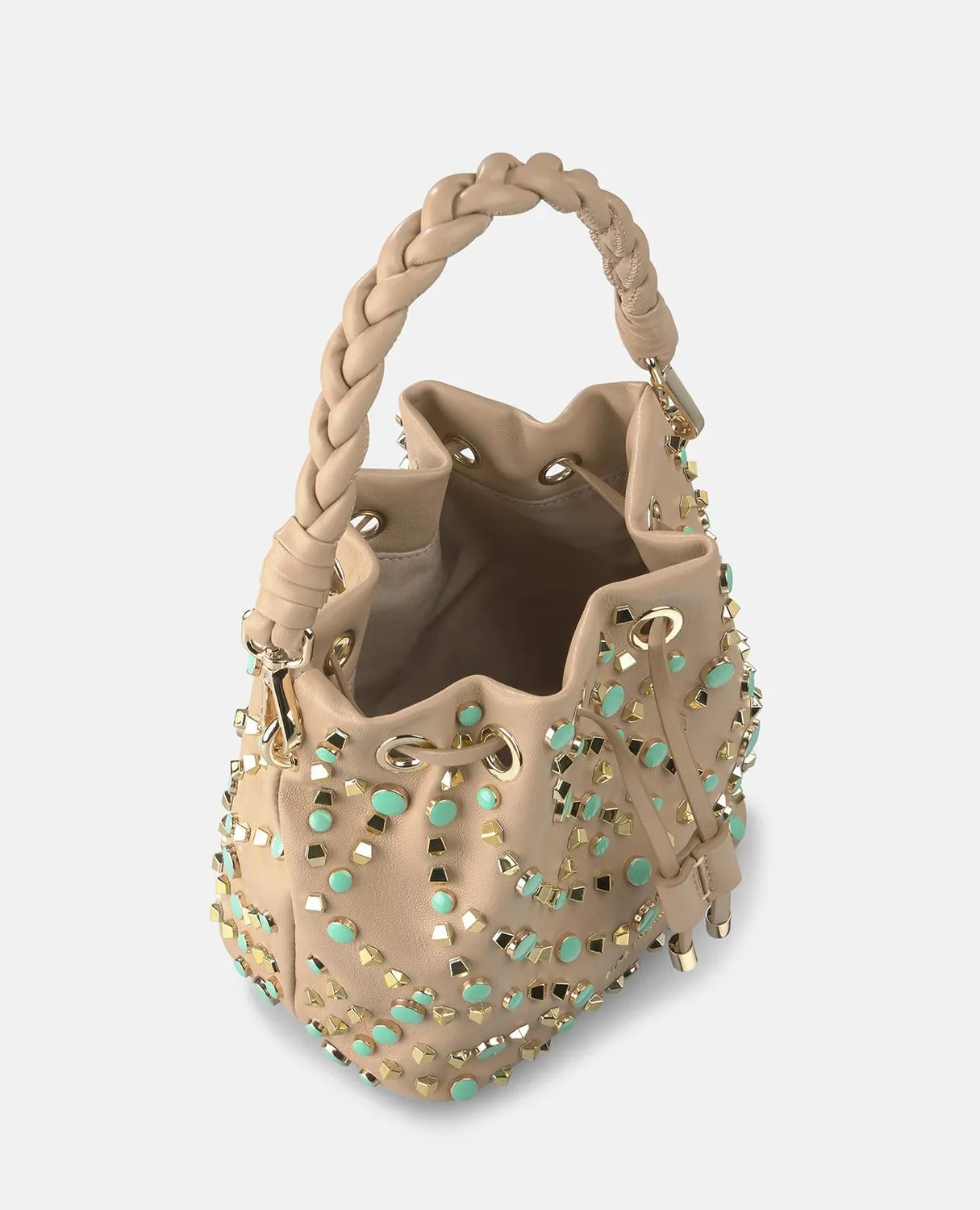 Alma en Pena V26BG037 sac seau camel cuir clouté
