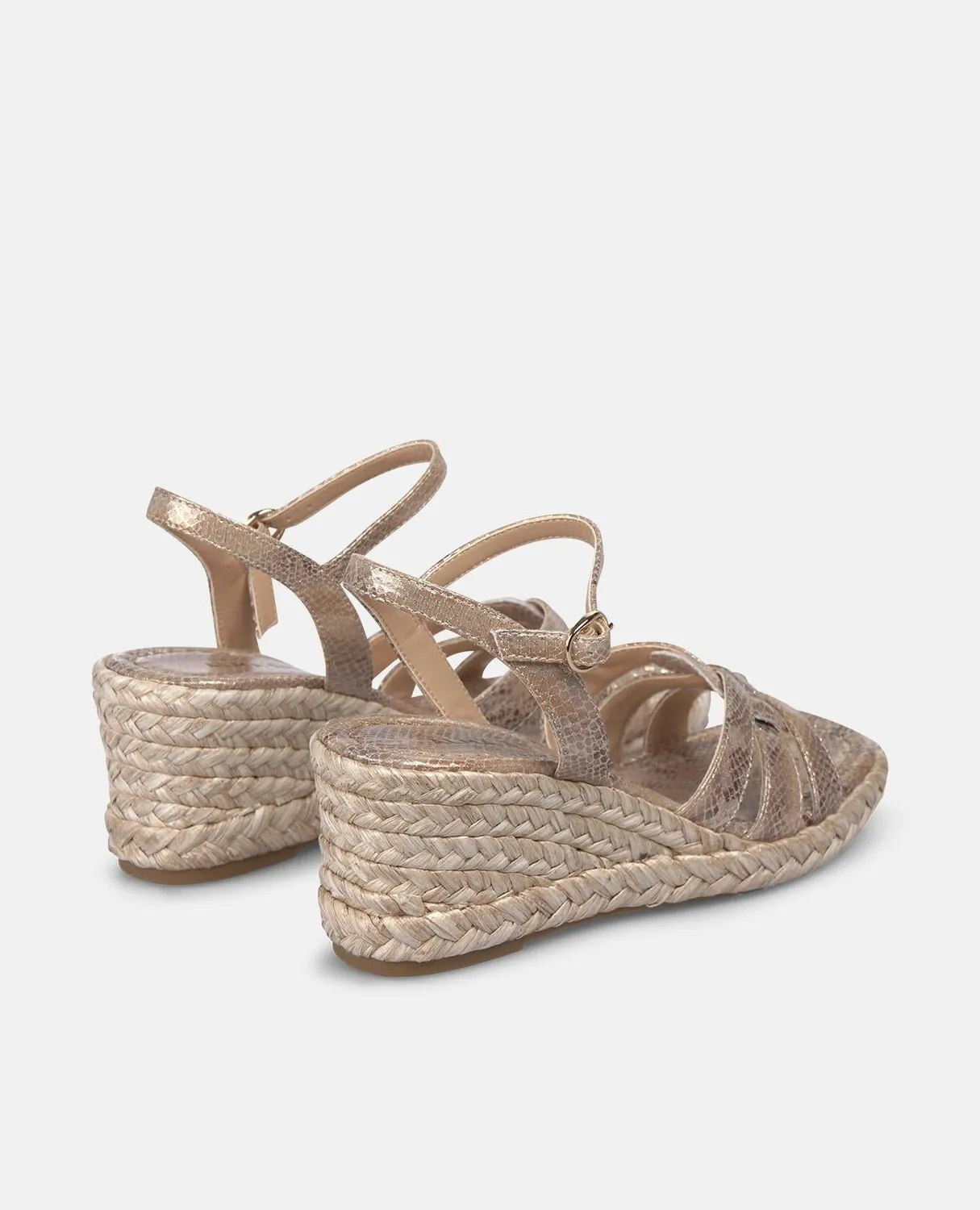 Alma en Pena V2650800 compensées camel toile 6,5 cm