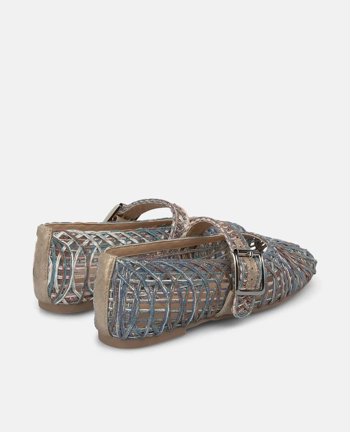 Alma en Pena V2650053 ballerines bleues boucle bijou plates