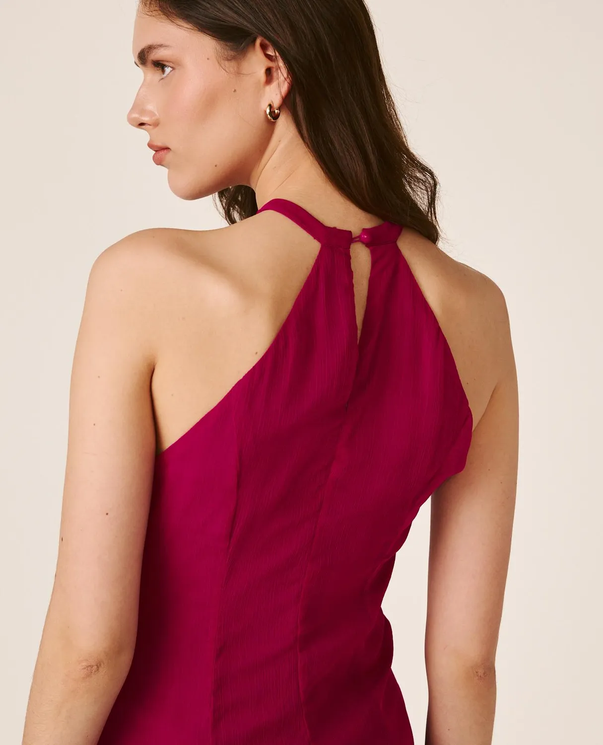 Alma en Pena V26CL0243 robe longue fuchsia