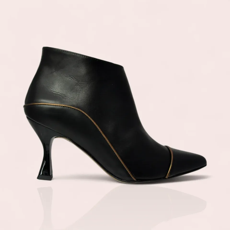 Karine Arabian Forrest bottines cuir lisse noir
